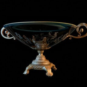 3d модель антикварної вази-чаші