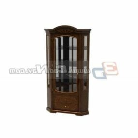 Antique Furniture Wine Cabinet 3d model