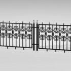 Antique Street Wrought Iron Fence