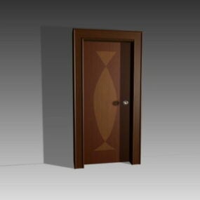 Model 3D drzwi płaskich do domu
