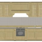 طراحی آشپزخانه چوبی آپارتمان