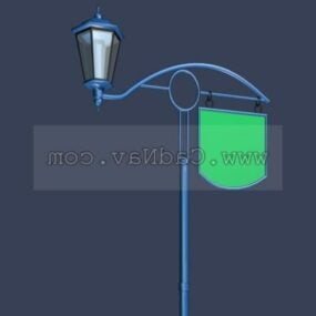 3д модель дизайна уличных фонарей