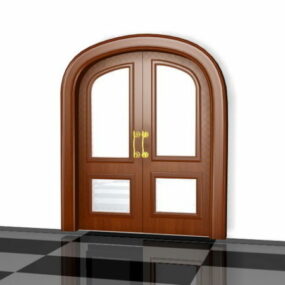 Kemerli Camlı Ev Kapısı 3d modeli