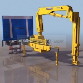 Industrial Arm Elevate Crane 3d model
