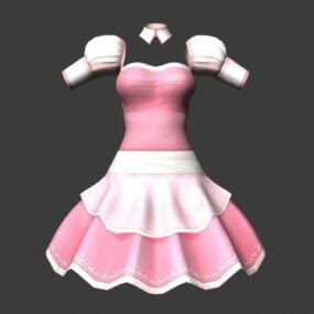 Fashion Art Anime Dress 3d model