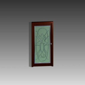 Decorative Glass Door 3d model