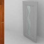 Home Furniture Art Glass Flush Door