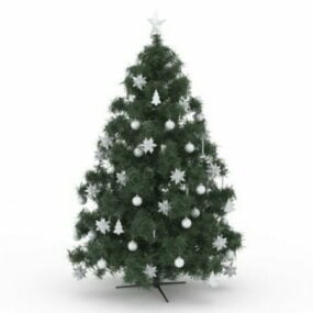 Modello 3d di decorazione artificiale dell'albero di Natale
