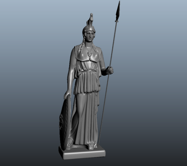 Античная греческая статуя богини Афины