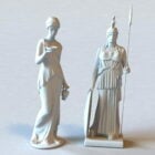Grieks standbeeld van Athena