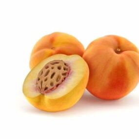 Autumn Peaches Fruits 3d model