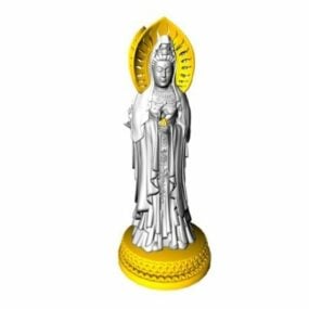 Model 3d Patung Avalokitesvara India