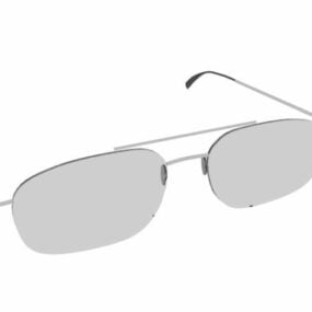 Fashion Aviator Sunglasses 3d model