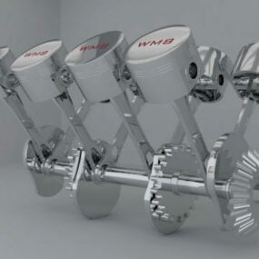 Industrial Bmw Engine Pistons 3d model