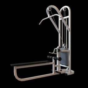 Back Extension Gym Machine 3d model