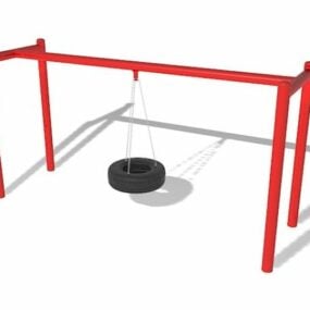 Playground Backyard Tire Swing 3d-malli