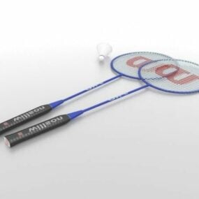 Sport Badminton Racket 3d modell