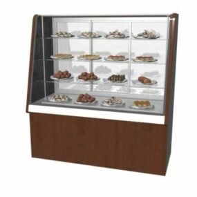 糕点展示柜面包店3d模型