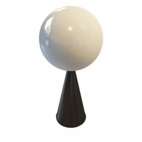 מנורת שולחן ביתית בצל כדור דגם תלת מימד