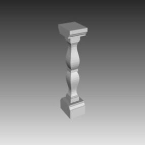 Decoration Baluster For Stairs 3d model
