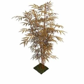Venkovní bambusová krajina rostlina 3D model