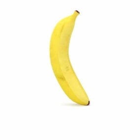 Fruta Banana Único Modelo 3d
