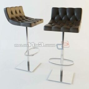 Moderní designová barová židle 3D model