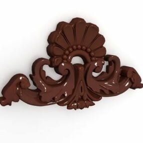 Baroque Classic Old Wall Decoration 3d model
