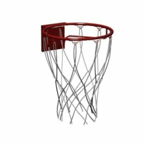 Basket utrustning nät och ring 3d-modell