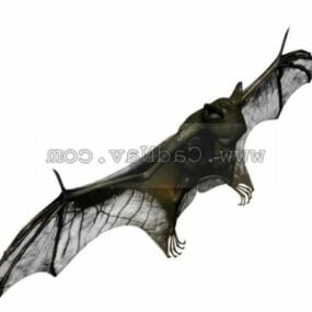 Modello 3d dell'animale pipistrello selvatico