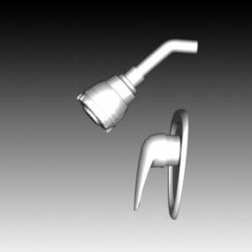 Bathroom Tap And Shower Nozzle 3d model