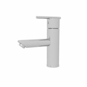 Bathroom Inox Basin Faucet 3d model