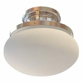 3д модель круглого потолочного светильника для ванной комнаты