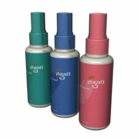 Spray capillaire pour soins de beauté cosmétiques modèle 3D