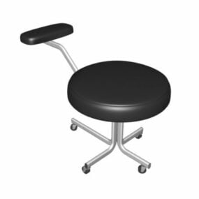 Beauty Salon Stool Chair 3d model