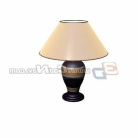 Lámpara de mesa decorativa de diseño de dormitorio modelo 3d
