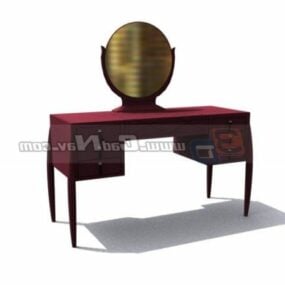 Antique Dressing Table With Mirror 3d model