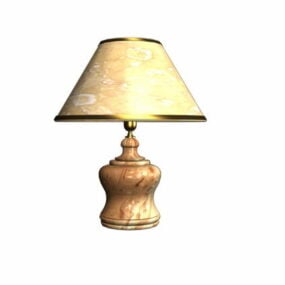 3d модель старовинної настільної лампи для спальні