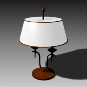Nábytek Ložnice Klasická stolní lampa 3D model