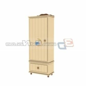 Bedroom Furniture Kid Clothes Cabinet 3d model