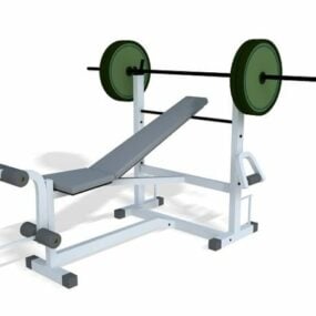 Fitness Bench Press Set 3d model