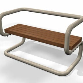 Model 3D mebli ulicznych ławki