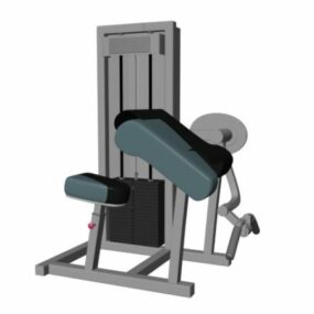 Bicep Curl Gym Machine 3d model