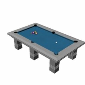 Blue Billiard Pool Table 3d model