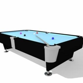 Sport Billiard Table And Pool Balls 3d model