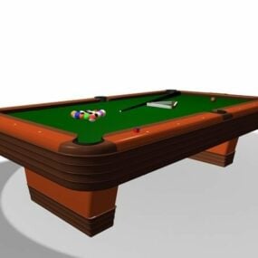स्पोर्ट बिलियर्ड्स पूल टेबल उपकरण 3डी मॉडल