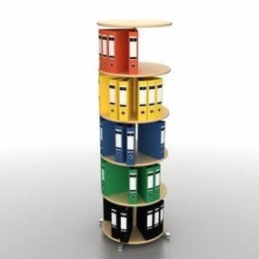 Store Binder Storage Carousel 3d model