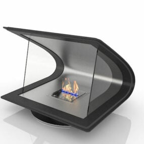 Bio Fireplace Modern Design 3d model