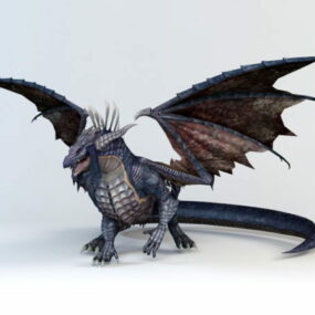 Character Black Dragon 3d model