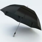Czarny parasol przeciw wodzie